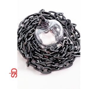 Handblown glass pendant necklace